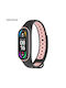 Sonique Sport Λουράκι Σιλικόνης με Pin Μαύρο / Ροζ (Mi Smart Band 5/Mi Smart Band 6)