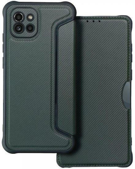 Forcell Razor Book Synthetic Leather Dark Green (Galaxy A03)