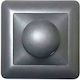 Edy Recessed Dimmer Switch with Frame Classic Rotary 1000W in Gray Color