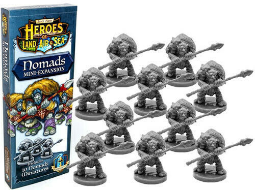 Gamelyn Heroes of Land Air & Sea Nomads Mini-Erweiterung Unbemalte Figuren