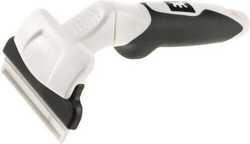 Ferplast Trimmer Gro 5775 Kamm Groß für kurzhaarige Hunde mit Rasiermesser zur Haarentfernung