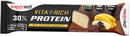 Mooveat Vita Rich Μπάρα με 30% Πρωτεΐνη & Γεύση Choco Banana 60gr