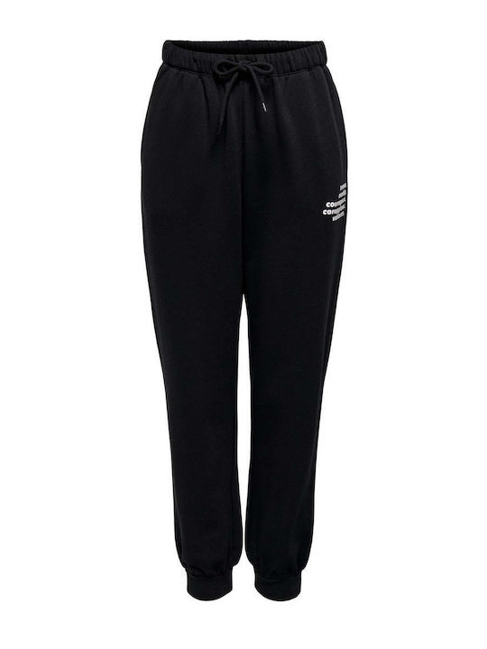 Only Damen-Sweatpants Jogger Schwarz