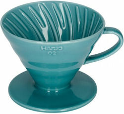 Hario V60 02 Turquoise Kaffeetropfengeber 140x120x102mm