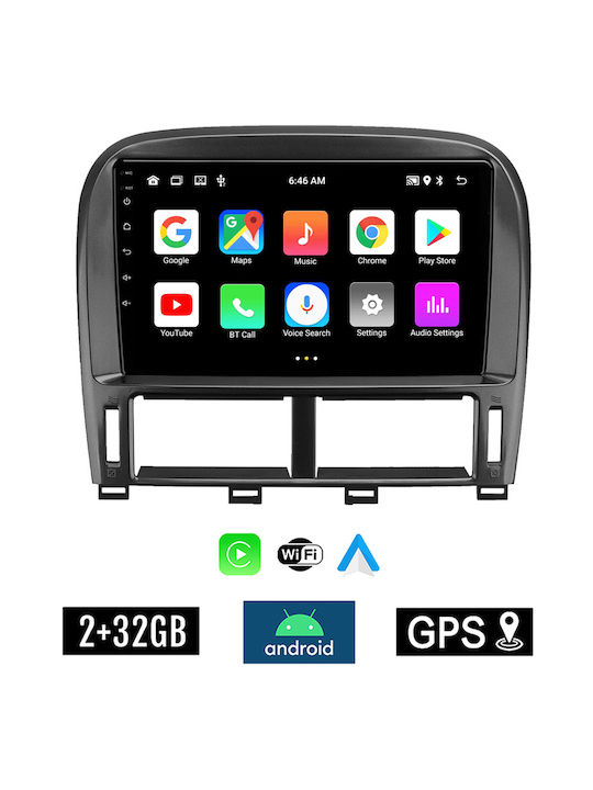 Kirosiwa Car Audio System for Jaguar XF Lexus LS LS 430 / XF 430 2000-2006 (Bluetooth/USB/WiFi/GPS/Apple-Carplay/Android-Auto) with Touch Screen 9"