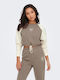 Only Women's Cropped Sweatshirt Beige