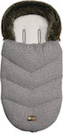 Kikka Boo Luxury Fur Dots Universal Ποδόσακος Καροτσιού Αδιάβροχος Γκρι με Fleece Επένδυση 95x45εκ.