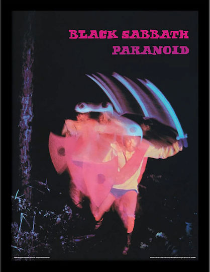 Pyramid International Black Sabbath Paranoid Collector Рамка Дърво 30x40см