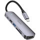 Hoco HB28 USB-C Docking Station mit HDMI 4K PD Gray