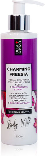 Dust+Cream Charming Freesia Хидратиращ Лосион за тяло за суха кожа 200мл
