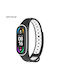 Sonique Sport Strap Silicone with Pin Black / White (Smart Band 7)