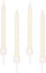 Balloon Birthday Candle Regular in Beige Color 10pcs 550330