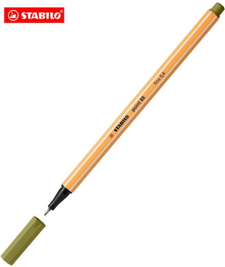 Stabilo Point 88 Design Marker 0.4mm Olive oil Mud Green