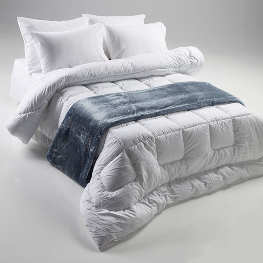 Charalambidis Textiles Πάπλωμα Διπλό 200x240εκ. Λευκό 350 GSM