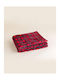 Noidinotte Decke Kinderbett Scottish Bear Rot 130x160cm