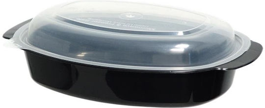 Ecocraft Disposable Plastic PP Tableware for Hot / Microwave Safe 750ml Black 100pcs
