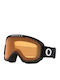 Oakley O-Frame 2.0 Pro Mască de schi și snowboard pentru adulți, neagră cu lentilă portocalie