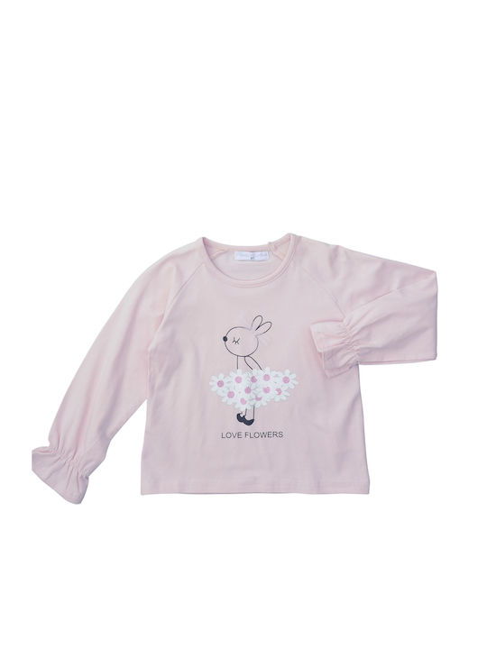 Funky Kids Blouse Long Sleeve Pink