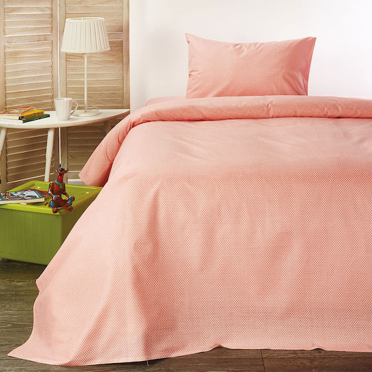 Whitegg Sheet Set Single Cotton Pink 170x240cm 3pcs