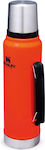 Stanley Classic Legendary Bottle Bottle Thermos Stainless Steel BPA Free Blaze Orange 1lt with Cap-Cup and Handle