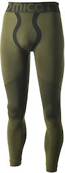 MICO 1853 Warm Control Skintech - Men's long tight pants - Forest Green