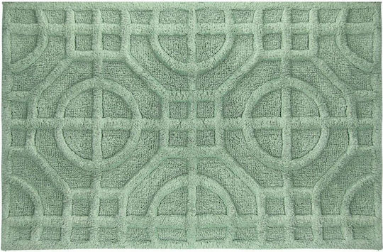 Kleine Wolke Πατάκι Μπάνιου Βαμβακερό Mosaic 9167685433 Πράσινο 50x60εκ.