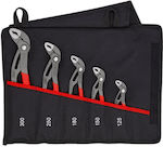 Knipex 5pcs 125-300mm In wall mount case Adjustable Wrench Set