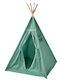 Velvet White Cort pentru Copii Indian Verde