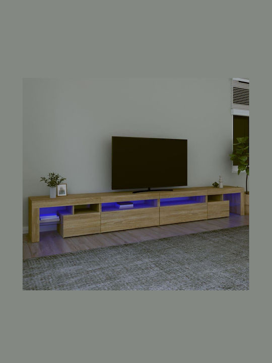 TV-Möbel Hölzernes mit LED-Beleuchtung Sonoma O...