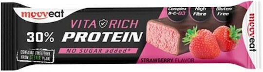 Mooveat Vita Rich Bar with 30% Protein & Flavor Strawberry 60gr