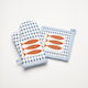 Charalambidis Textiles Sea Kitchen Glove & Pot Holder Set Fabric Multicolored 1pcs