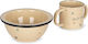 Konges Slojd Feeding Set made of Porcelain Beige 2pcs for 5+ months