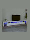TV-Ständer mit LED-Beleuchtung Weiß M290xT36.5xH40cm