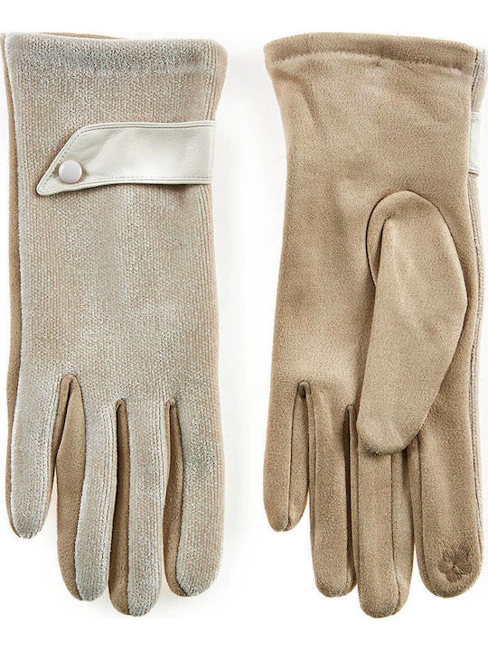 Verde Women's Touch Gloves Ecru