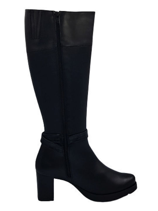 Anatomic Leather Women's Boots with Zipper Leury5 Black LEURY5