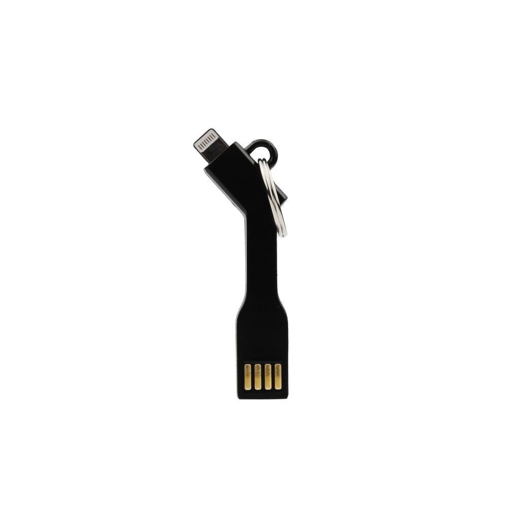 Keychain USB to Lightning Cable Μαύρο 0.1m Skroutz.gr