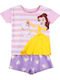 Cerda Kids Summer Purple Pajamas Disney Beauty Beast