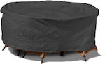 Waterproof Dining Table Cover Black 325x325x95cm