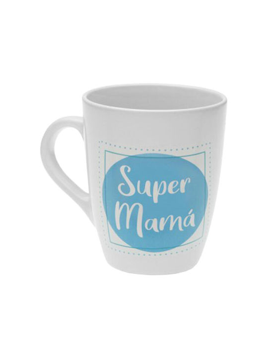 Versa Super Mama Tasse Keramik Weiß 1Stück