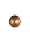 Spots Hängendes Kugel Ornament Ornament Glas Braun 8cm