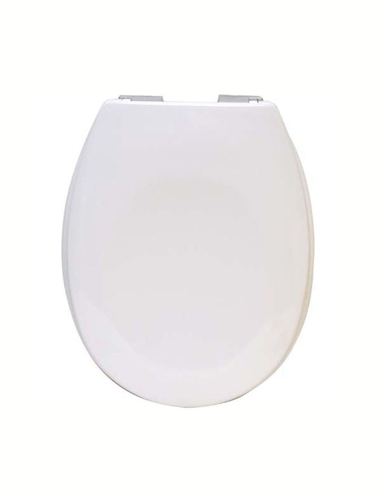 Eurocasa 247 Toilettenbrille Soft-Close Kunststoff 45.5x37.2cm Weiß