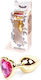 Boss Of Toys Dop Anal Inimă de aur Fuchsia 7cm