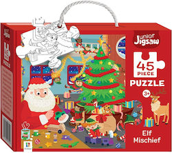 Kids Puzzle Christmas Naughty Elf for 3+ years+ Years 45pcs Hinkler