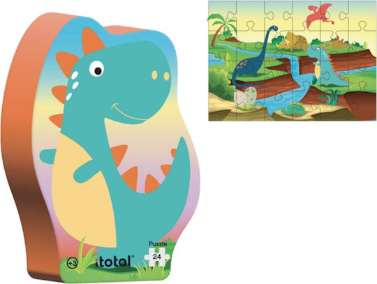 Παιδικό Puzzle Dino για 3+ Ετών 24pcs Total Gift