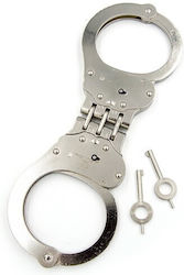 Mister B Hinged Steel Cuffs Silver