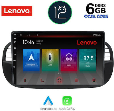 Lenovo Lenovo SSP 10130_CPA Ηχοσύστημα Αυτοκινήτου για Fiat 500 2007-2014 (Bluetooth/USB/WiFi/GPS) με Οθόνη Αφής 9"