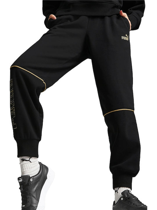 PUMA Power Deco Glam Jogginghose Jogger Schwarz