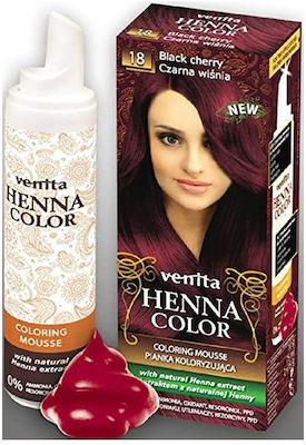 Venita Henna Coloring Mousse 75ml Nº18 Black Cherry