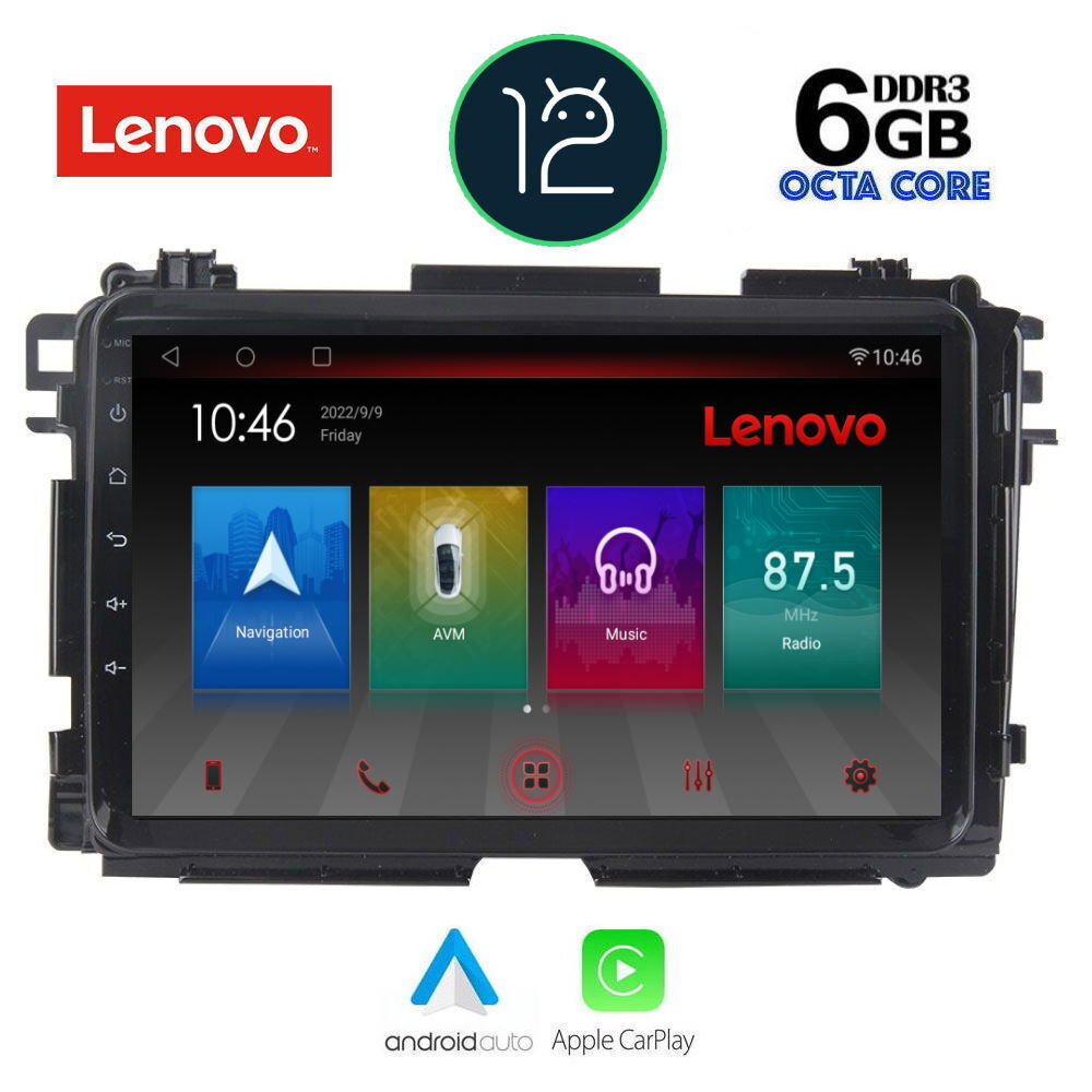 Lenovo Ηχοσύστημα Αυτοκινήτου για Honda HRV 2015+ (Bluetooth/USB/WiFi/GPS) με Οθόνη Αφής 9" DIQ