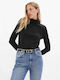 GAP Women's Blouse Cotton Long Sleeve Black